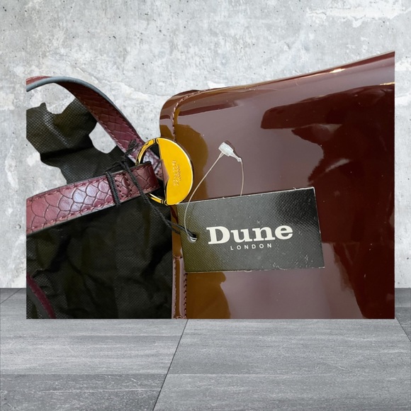 DUNE London Berry Patent Medium Bag BNWT - Picture 5 of 13